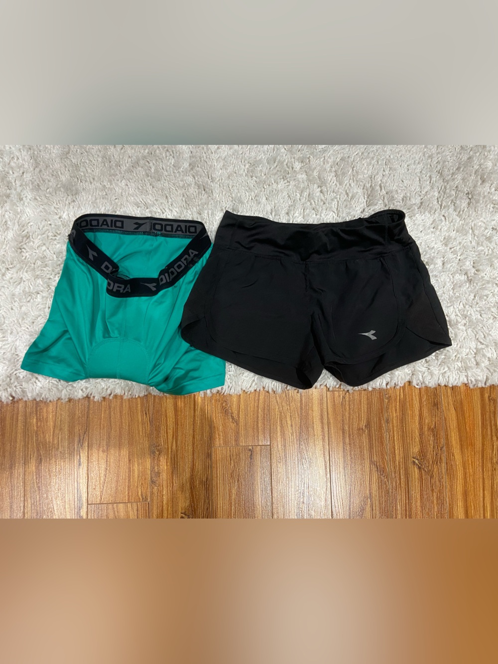 Diadora Black Women's Athletic Shorts